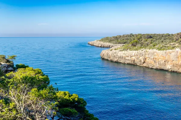 Spain Majorca Island Beautiful Beach Bay Cala Mediterranean Sea Balearic — Stock Photo, Image
