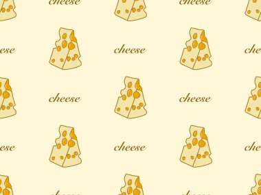 Sarı arka planda kusursuz çizgi film karakteri.