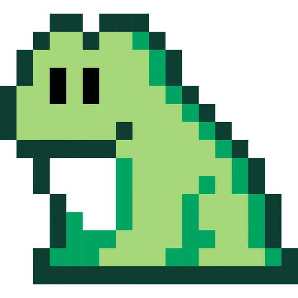 Frog Cartoon Icon Pixel Style — Stock Vector