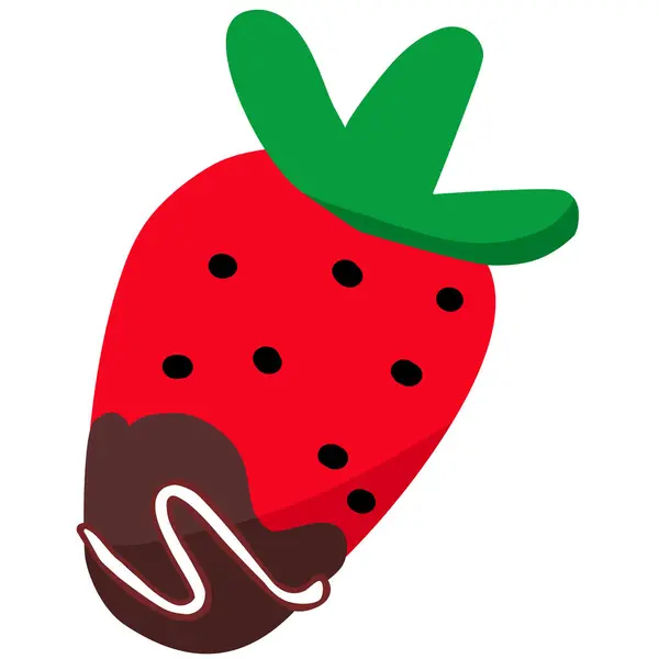 Strawberry Cartoon Icon Style — Vector de stock