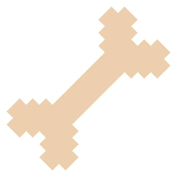 Иконка Кости Стиле Пикселей — стоковый вектор