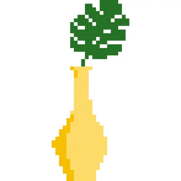 Tree Cartoon Icon Pixel Style - Stok Vektor