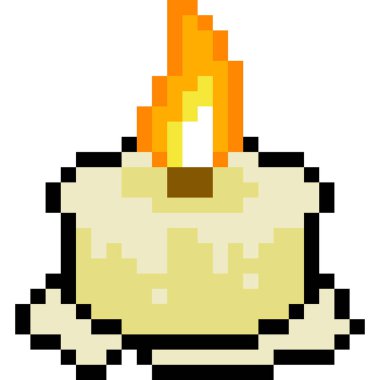 Mum çizgi film simgesini piksel biçiminde göster