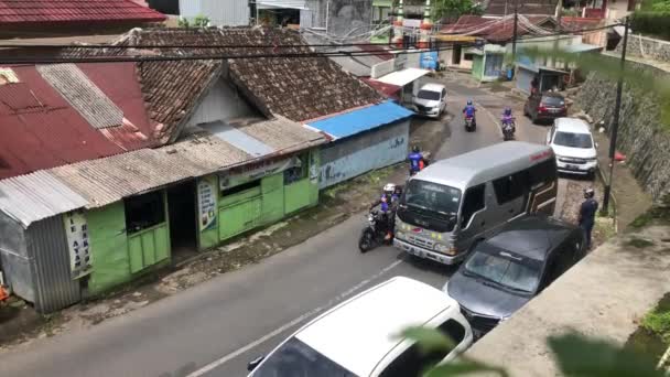 Die Situation Beim Transport Religiöser Tourismusobjekte Colo Kudus Indonesien — Stockvideo