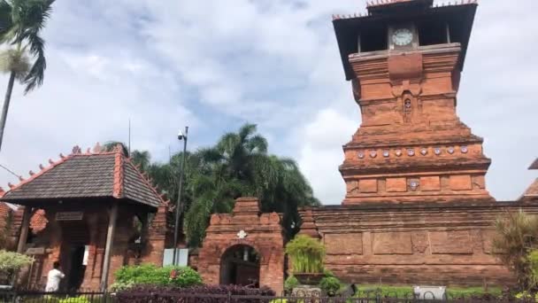 Икона Исламского Религиозного Туризма Святая Башня Индонезии — стоковое видео