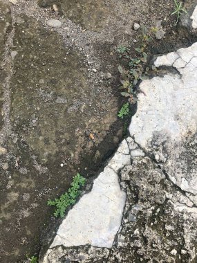 Eski çatlak taş dokusu, doğal arkaplan