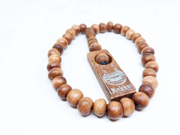 Beads Natural Wood Kudus September 2023 — Stock Photo, Image