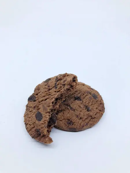 Csokoládé Chip Cookie Kat Elszigetelt — Stock Fotó