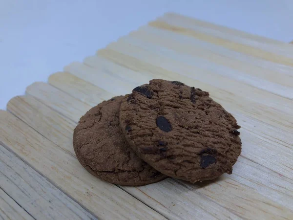 Close Biscoitos Chocolate — Fotografia de Stock