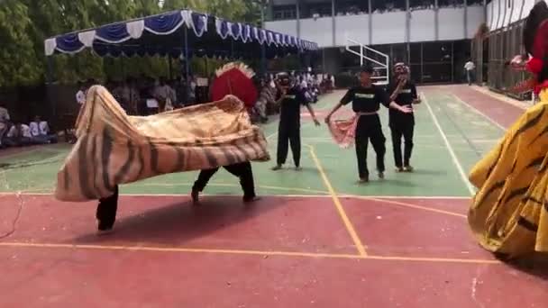 Φεστιβάλ Παραδοσιακού Χορού Barong Στην Ινδονησία Κούντους Δεκεμβρίου 2023 — Αρχείο Βίντεο