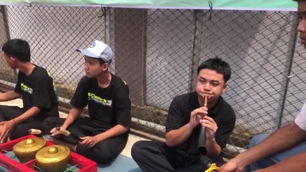 Hagyományos Thai Kultúra Indonéziai Tánca Kudus Desember 2023 — Stock videók