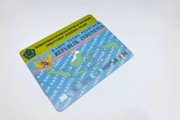 stock image Kudus, 2 July 2024 - Indonesian KTP and NPWP cards