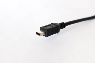 usb port tipi mini-B beyazda izole edildi