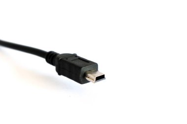 usb port tipi mini-B beyazda izole edildi