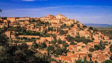 Provence 'deki antik Gordes şehri 