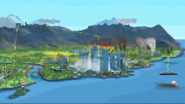 Sanayileşme, ulaşım ve atık imhası gibi insan faaliyetleri nedeniyle hava, su ve toprak gibi zararlı maddelerin doğal çevreye sokulması.