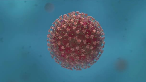 Hivウイルス ヒト免疫不全ウイルス Hiv 免疫システムを攻撃するレトロウイルスであり 特にCd4細胞を標的とし 感染症や病気と戦う身体の能力を弱めます — ストック動画