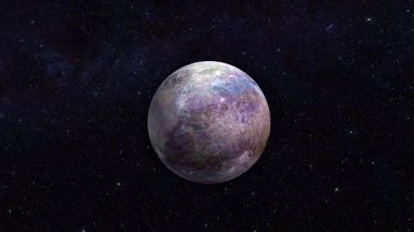 3D animation shows Nereids eccentric orbit around Neptune with irregular shape and distant trajectory.