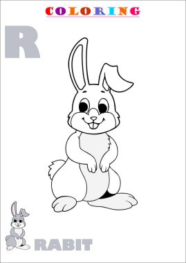 Çocuklar için Boyama Kitabı Alfabenin Tamamlanması