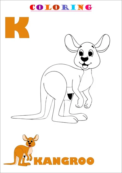 Libro Para Colorear Para Niños Conjunto Completo Alfabeto — Foto de Stock