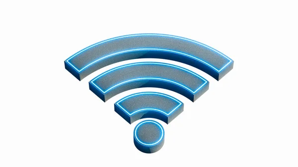 Symbol Wireless Networking Digital Tech Innovation Concept Free Internet Zone — Stock Photo, Image