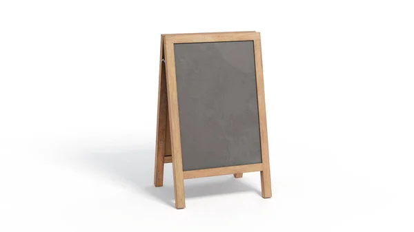 stock image Sidewalk Chalkboard isolated on white background. Clipping path included.