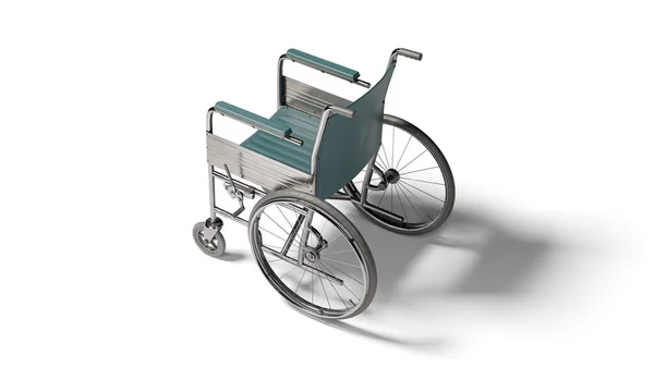 Draufsicht Rollstuhl Isoliert Transportstuhl Bei Krankheit Verletzung Oder Behinderung Medizinische — Stockfoto