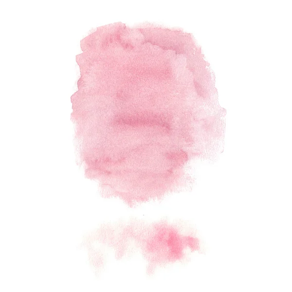 Набор Двух Розовых Акварельных Шпилек Ручной Рисунок Изолирован Белом Фоне — стоковое фото