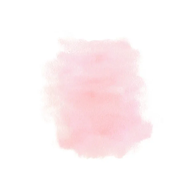 Рожеві Акварельні Бризки Рука Намальована Ілюстрація Ізольована Білому Тлі Абстрактна — стокове фото