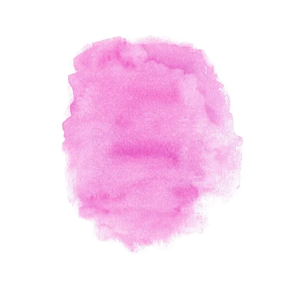 Пурпурный Акварельный Всплеск Ручной Рисунок Изолирован Белом Фоне Абстрактная Текстура — стоковое фото