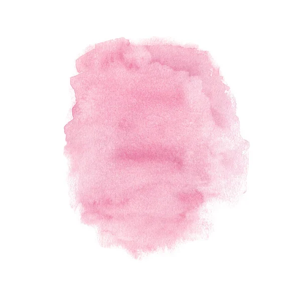 Pink Watercolor Splash Hand Drawn Illustration Isolated White Background Abstract — Stock Photo, Image