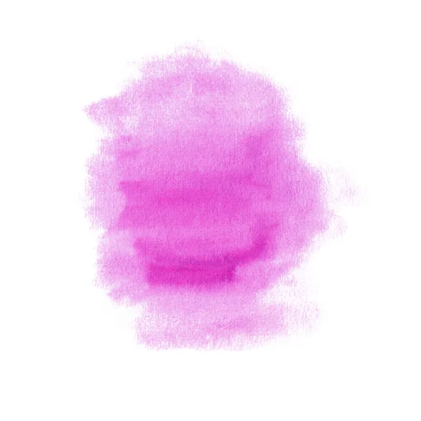 Magenta Watercolor Splash Hand Drawn Illustration Isolated White Background Abstract — Stock Photo, Image