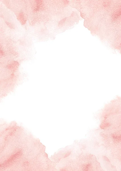 Modelo Aquarela Aquarela Rosa Desenhada Mão Espirra Sobre Fundo Branco — Fotografia de Stock