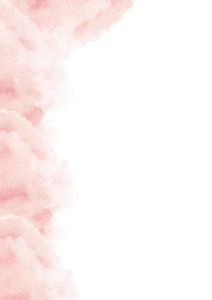 Modelo Aquarela Aquarela Rosa Desenhada Mão Espirra Sobre Fundo Branco — Fotografia de Stock