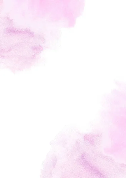 Modello Acquerello Acquerello Viola Pastello Disegnato Mano Spruzza Uno Sfondo — Foto Stock
