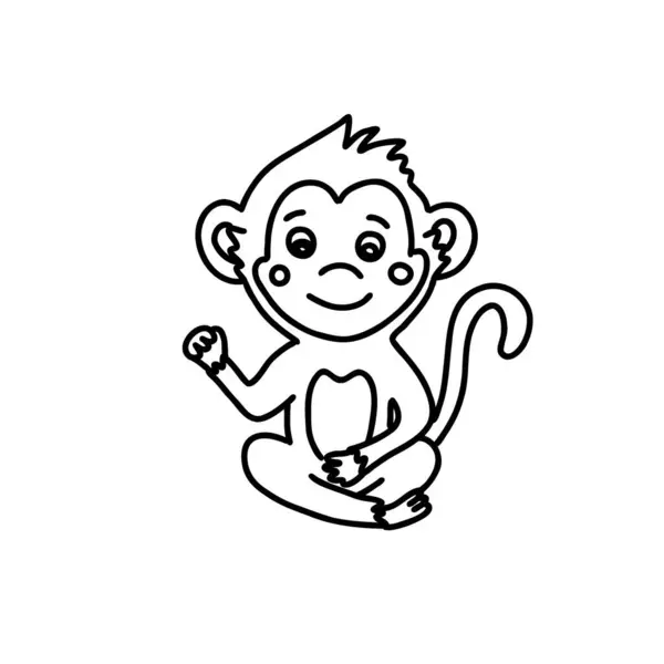 Cute monkey drawing Stock Photos, Royalty Free Cute monkey drawing ...