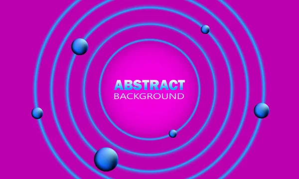 Mavi ve mor daireli soyut bir arka plan. Tasarımınız için vektör illüstrasyonu