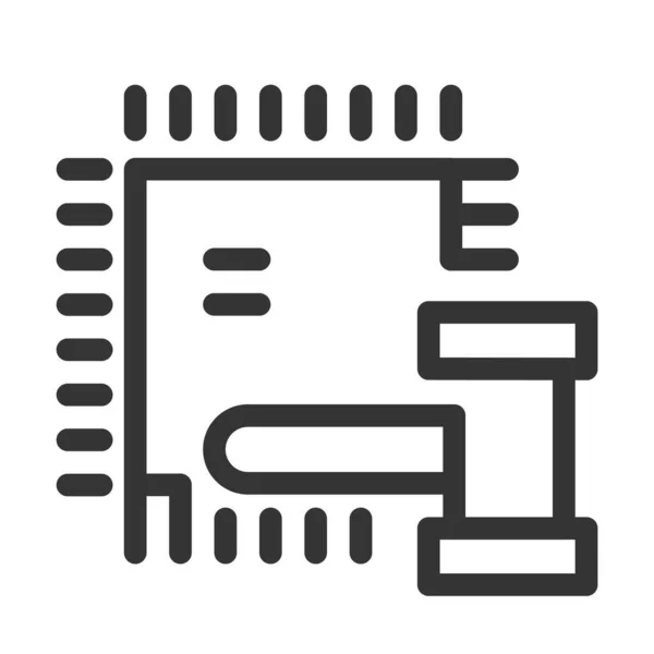 Pixel Perfect Editable Stroke Scalable Line Vector Bloop Icon — Διανυσματικό Αρχείο