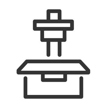 Pixel perfect, editable stroke, up scalable, line, vector bloop icon.