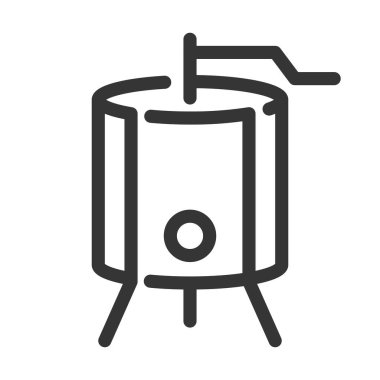 Pixel perfect, editable stroke, up scalable, line, vector bloop icon.