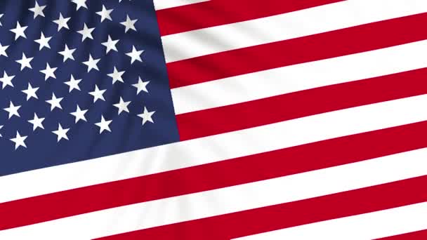 Αμερικάνικα Βίντεο Σημαίας Βίντεο Αργής Κίνησης Σημαία Φυσάει Κοντά Σκιά — Αρχείο Βίντεο