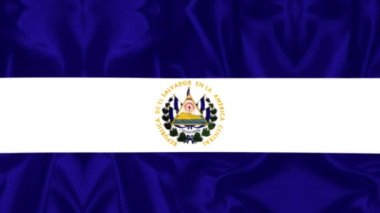  El Salvador flag videos. Slow Motion videos. Flag Blowing Close Up 4k