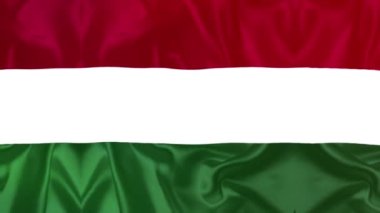 Hungary flag videos. Slow Motion videos. Flag Blowing Close Up 4k