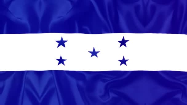 Honduras Flag Videos Slow Motion Videos Flag Blowing Close — Video Stock