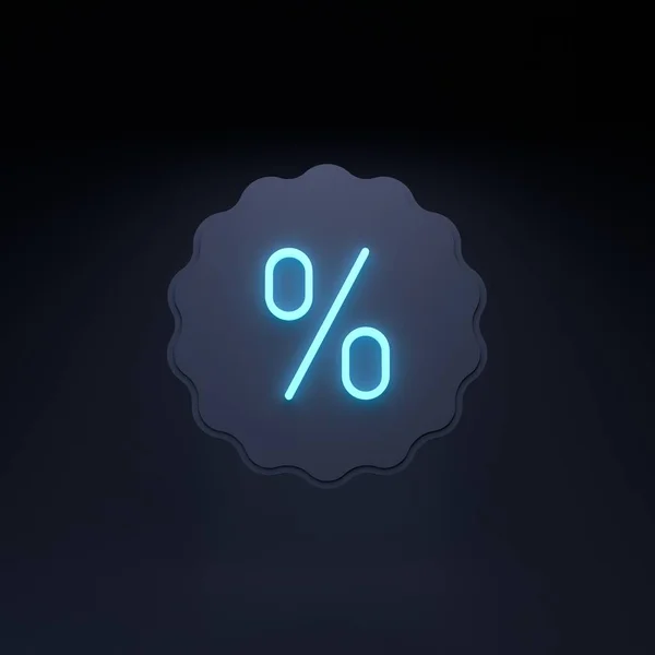 Prozent Symbol Darstellung — Stockfoto