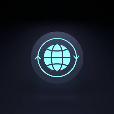 Geri dönüşüm simgesi. 3d resimleme.