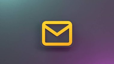 Harf simgesi. 3d resimleme.