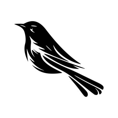 Beautifully designed logo with a bird. Good for prints.