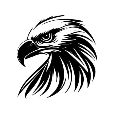 Attractive black and white ready eagle logo. Good for prints and t-shirts.