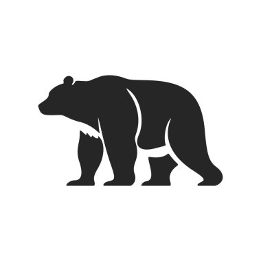 Minimalist Black and White Bear Logo Perfect for any company looking for a stylish and professional look.